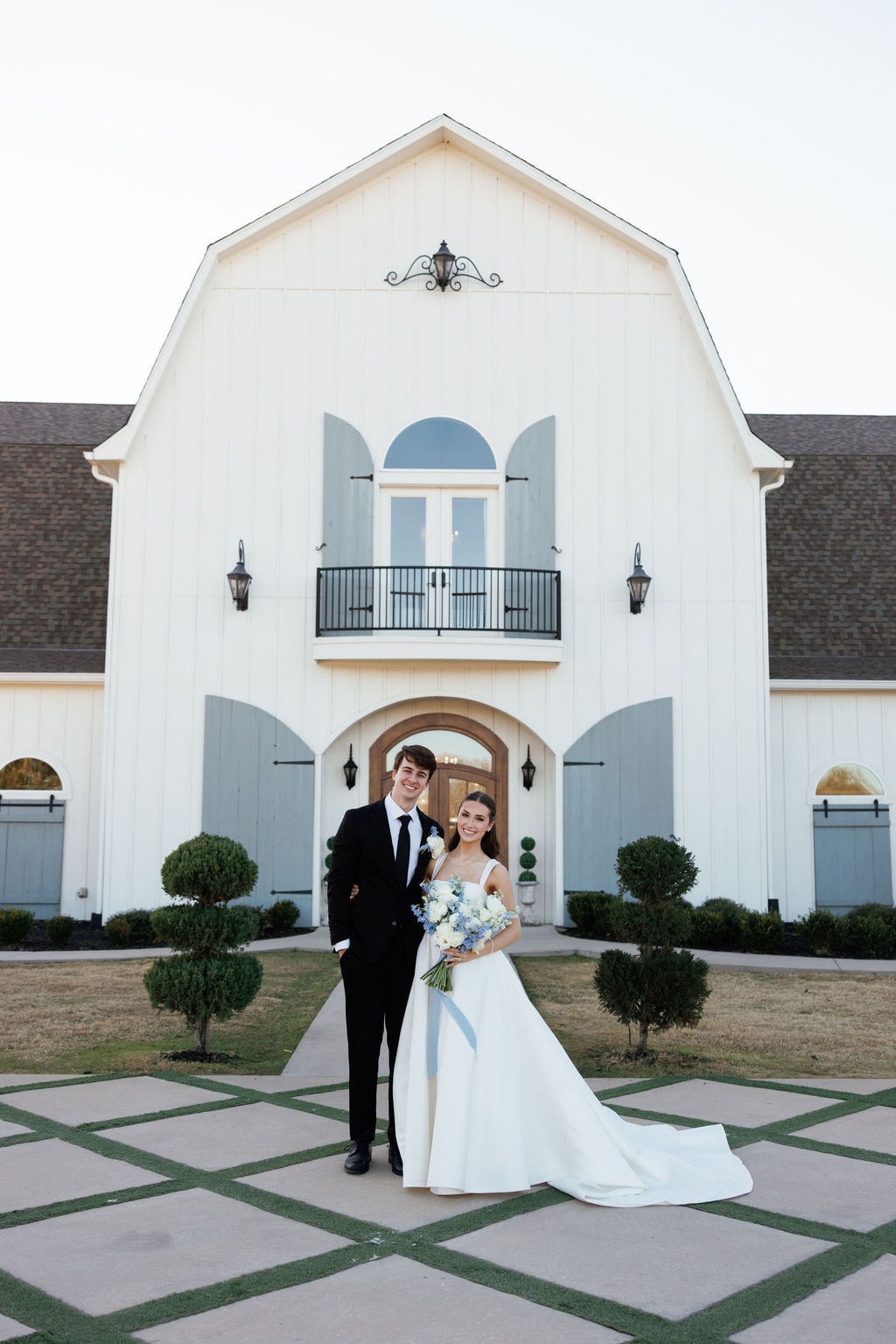 Brooke and Shepard portraits at The French Farmhouse Venue