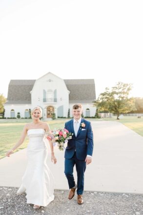 Couple walking on trail